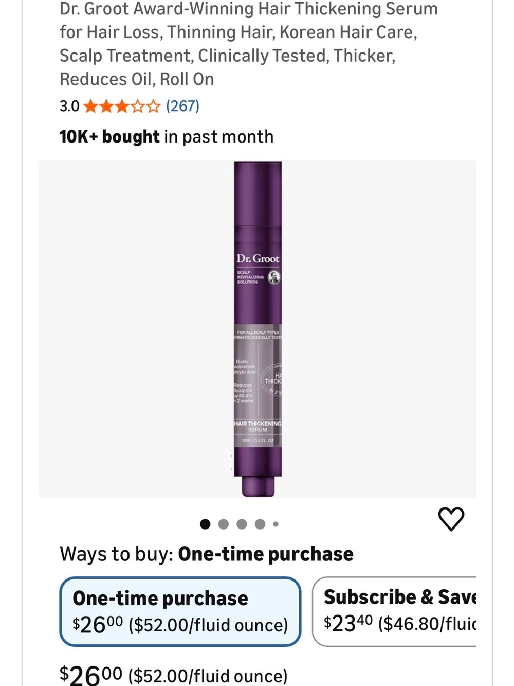 Hair Thickening Serum - Strengthen & Volumize